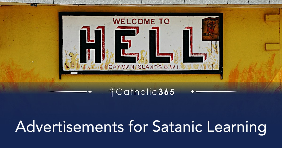 Advertisements for Satanic Learning