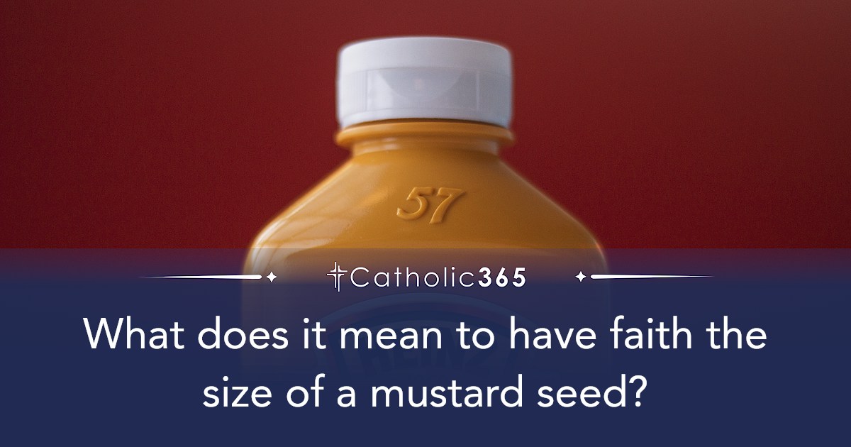 What does it mean to have faith the size of a mustard seed?