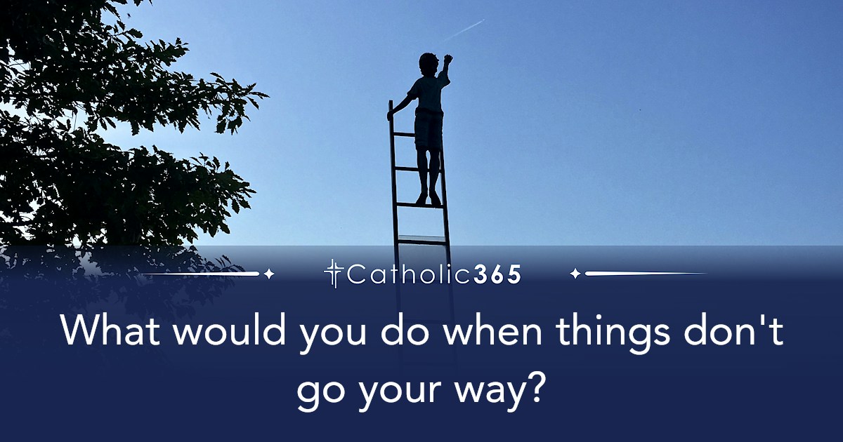What would you do when things don't go your way?