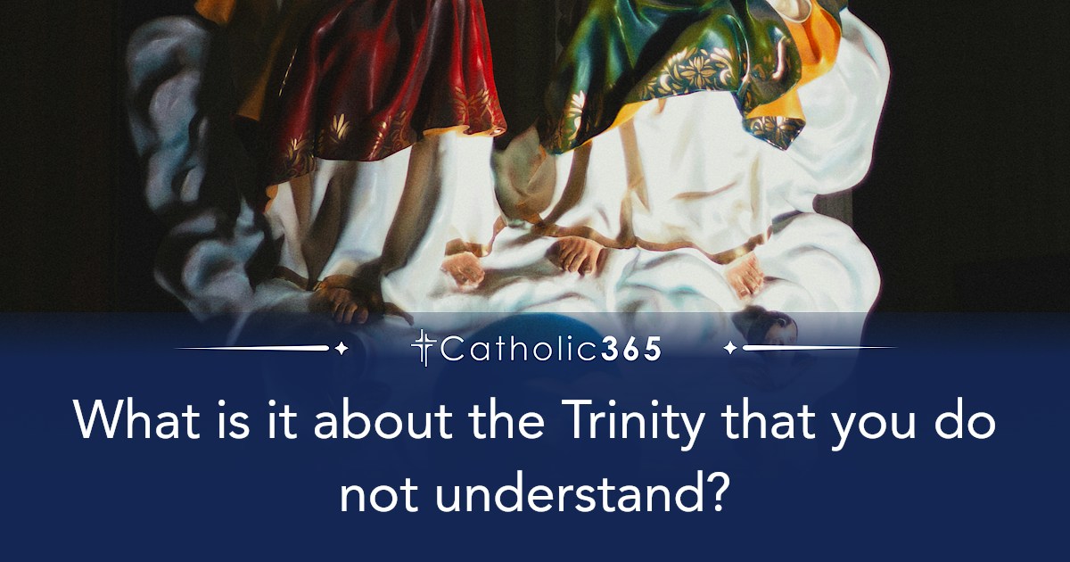 What is it about the Trinity that you do not understand?