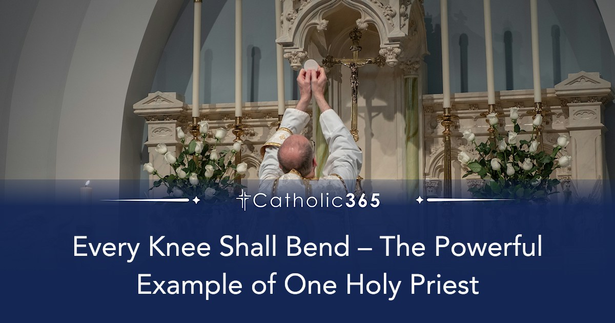 Every Knee Shall Bend – The Powerful Example of One Holy Priest
