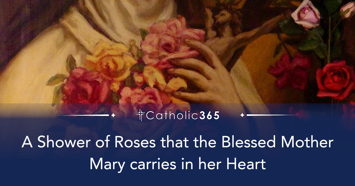 A Shower of Roses that the Blessed Mother Mary carries in her Heart