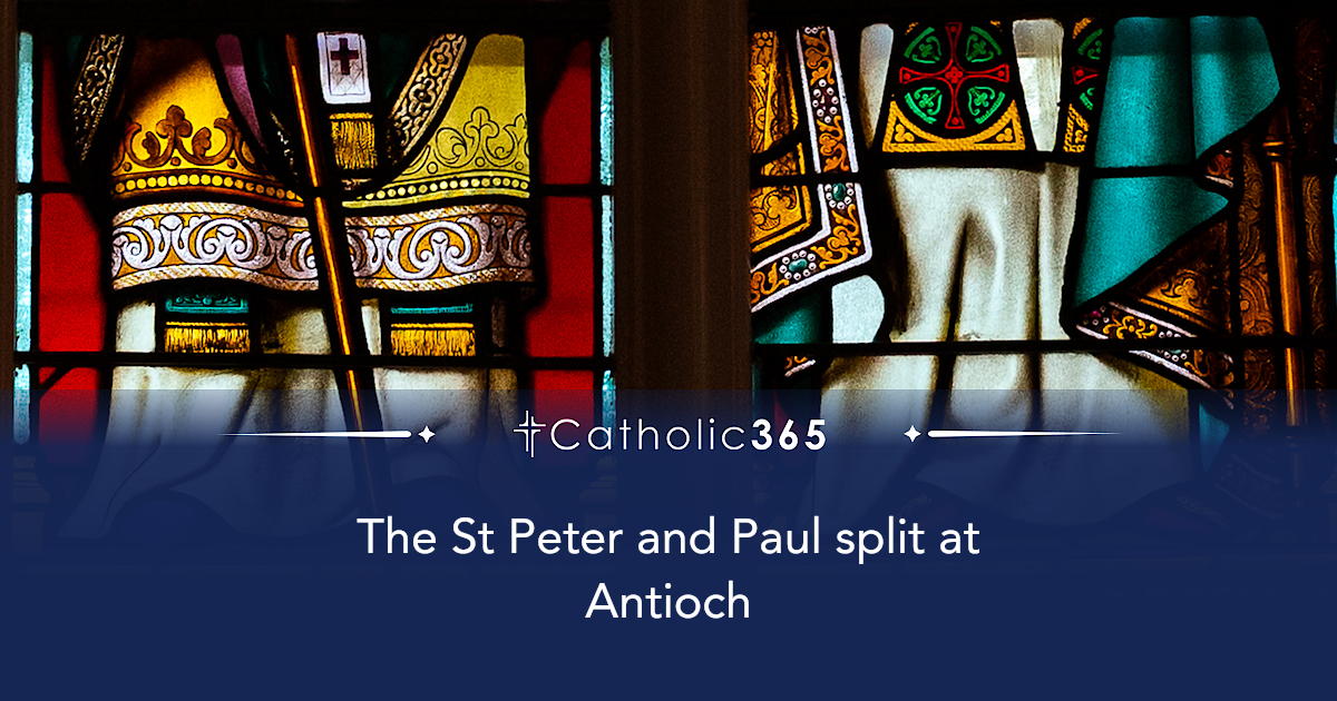 The St Peter and Paul split at Antioch