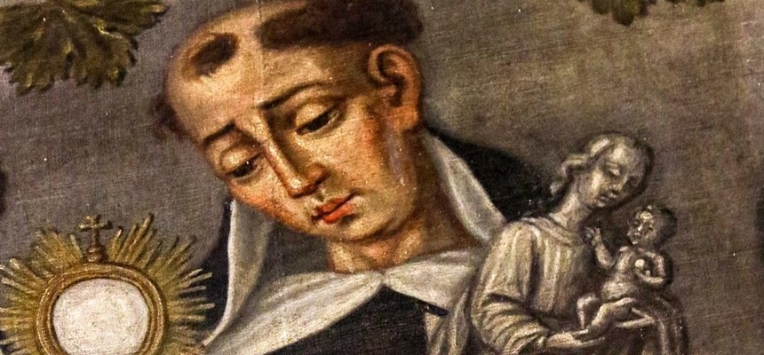 St. Hyacinth of Poland; This "Apostle of the North" saved the Holy Eucharist and the Blessed Virgin from destruction by walking them across a river