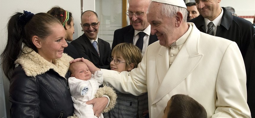 Pope hosted homeless people at his residence to interview him