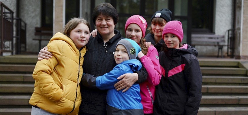 Polish convent finds new joy -- and noise -- welcoming Ukrainian orphans