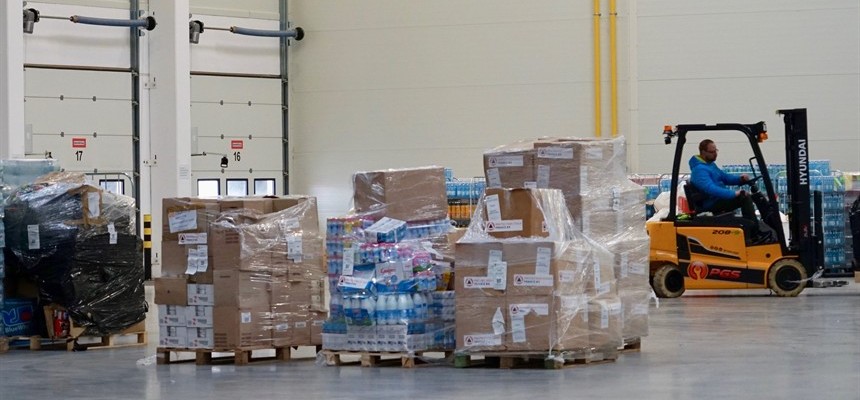 At Caritas warehouse in Poland, supplies for Ukraine are scarce