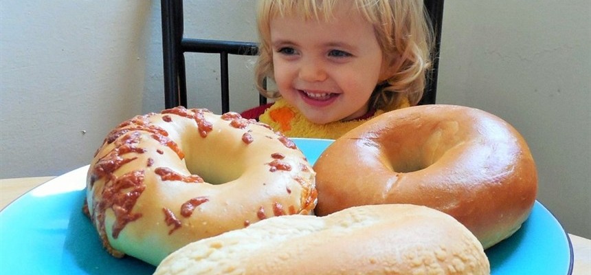 On happiness and children, shared moments and bagels…