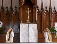 Visiting Jesus Before Mass